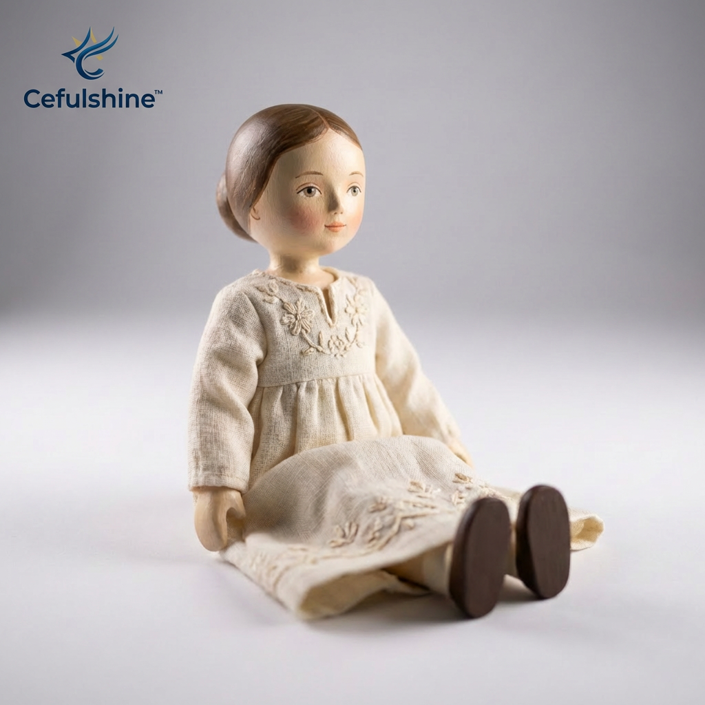 Cefulshine™ Heirloom Grace Wooden Doll