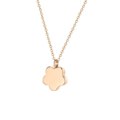 Yadreva Flower Urns Pendant Cremation Funeral Stainless Steel Necklace Memorial Jewelry for Ashes