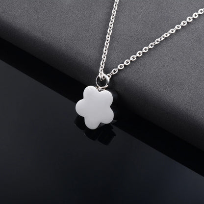 Yadreva Flower Urns Pendant Cremation Funeral Stainless Steel Necklace Memorial Jewelry for Ashes