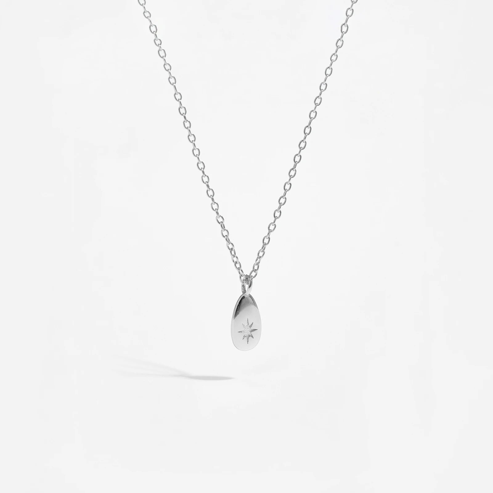 ANDYWEN New 925 Sterling Silver Gold Ovals Star CZ Pendant Tiny Charm Long Chain Necklace 2021 Women Wedding Jewelry Gift