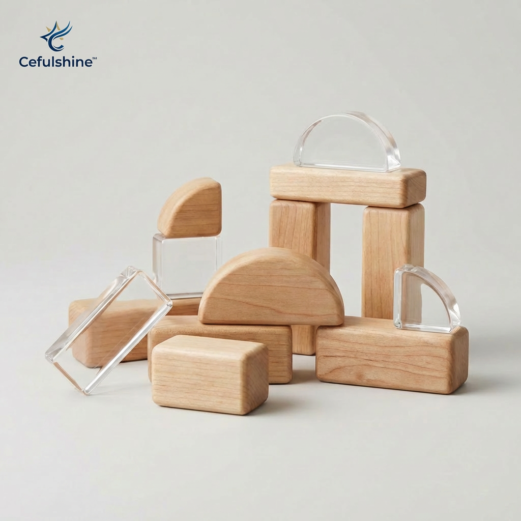 Cefulshine™ ClearForm Wooden Discovery Blocks